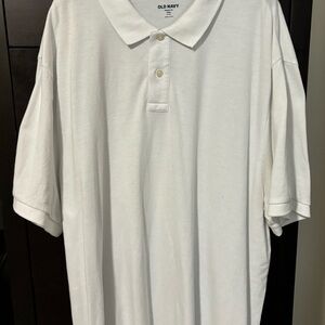 Old Navy Men's White Polo Shirt